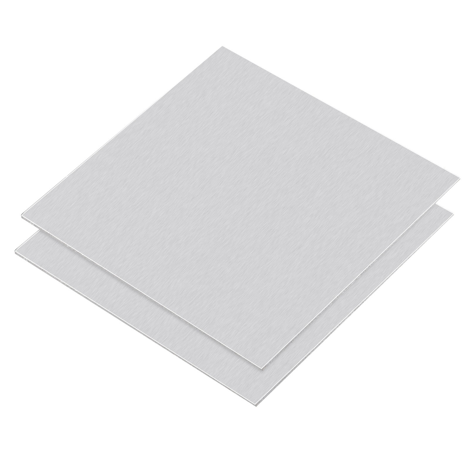 200mm x 200mm x 2mm Rectangle 1060 Aluminum Sheet Flat Metal Plate Stock, 2Pcs