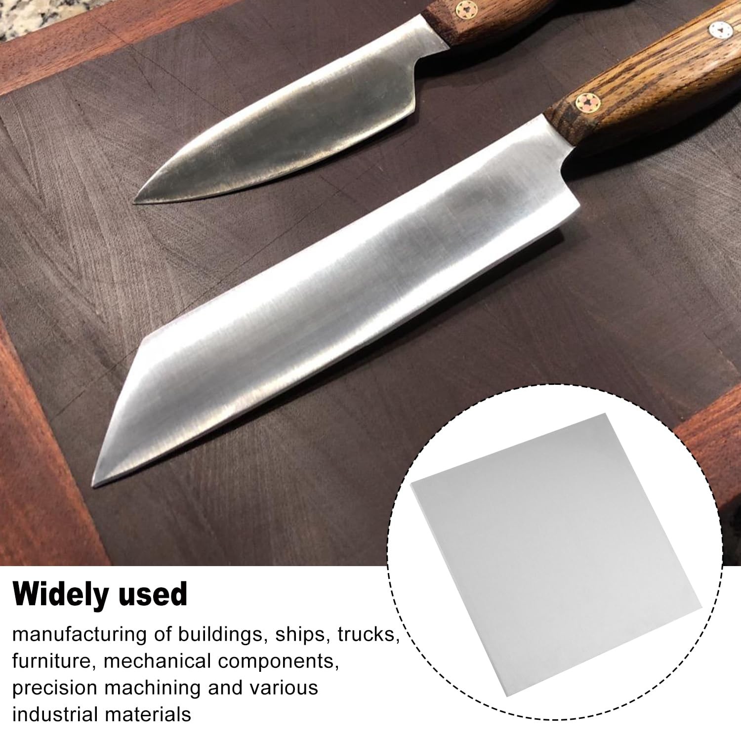 2 Pack 12×12 Inch 1/4 Inch Thick 6061 T6 Aluminium Metal Sheet Plate