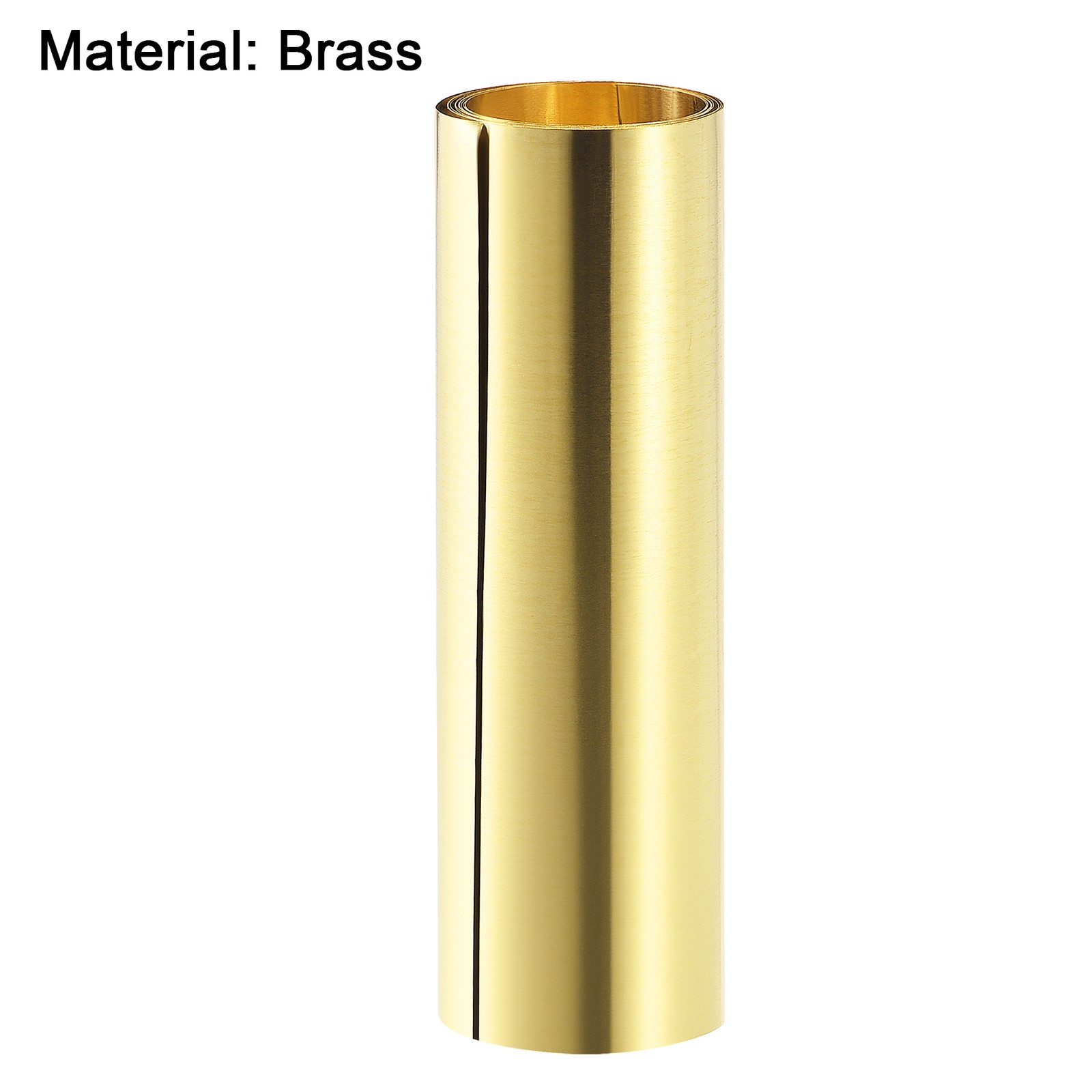 39.4″ x 7.9″ Metal Foil Plate for DIY Projects Brass Roll