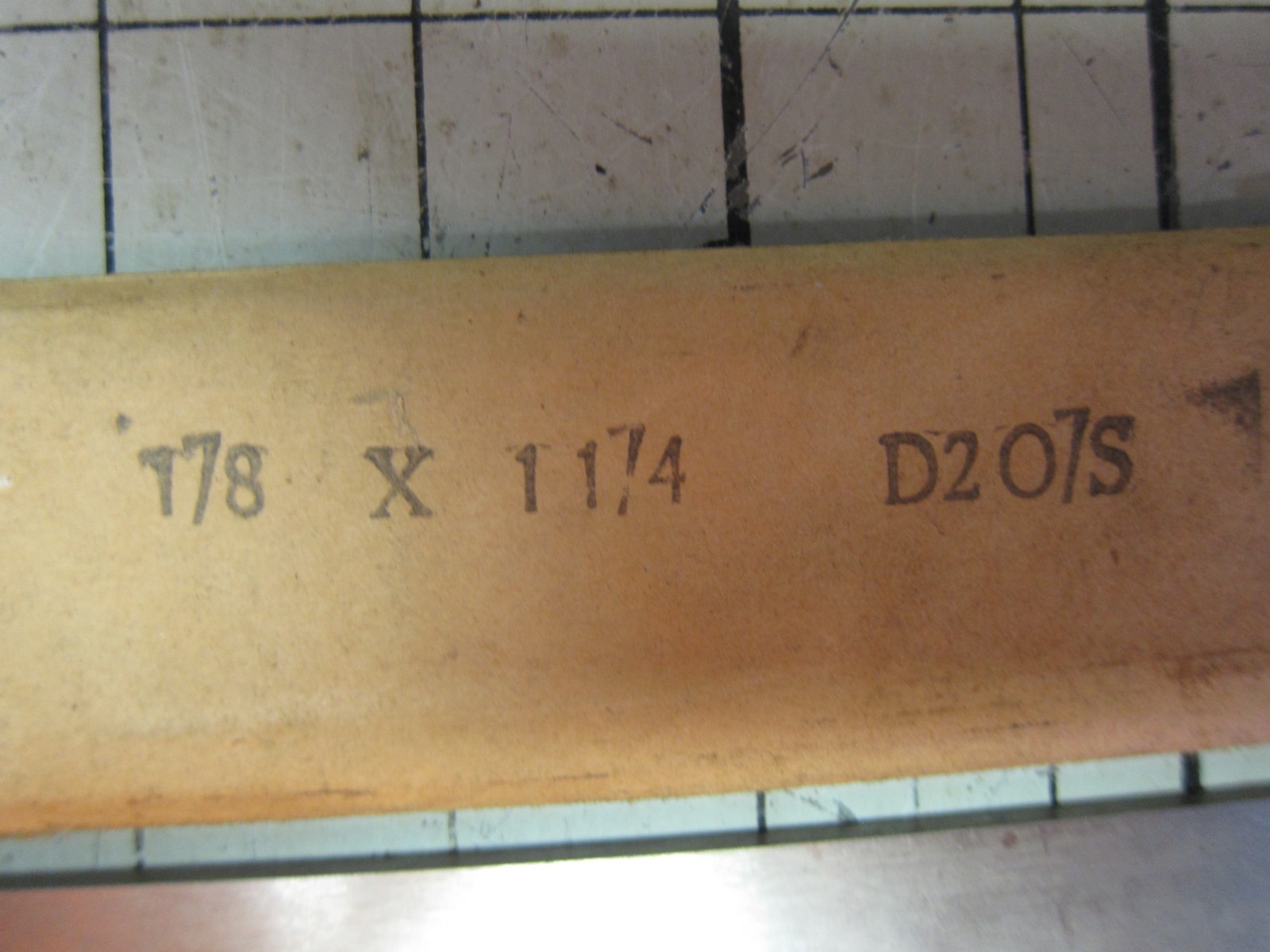 D2 Ground Flat Tool Steel Stock 1/8″ x 1 1/4″ x 15″