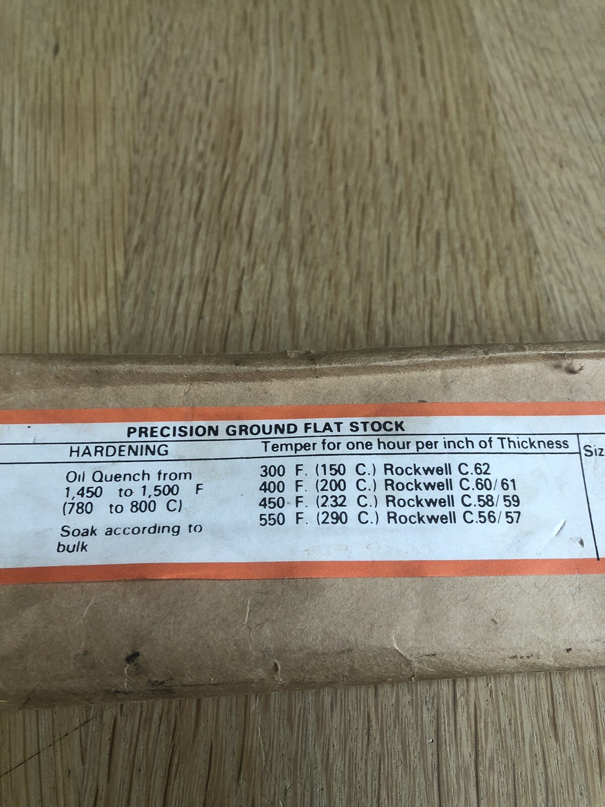 O1 Flat Stock AISL Precision Ground 3/8 x 2 x 18 Made in England 89% Full