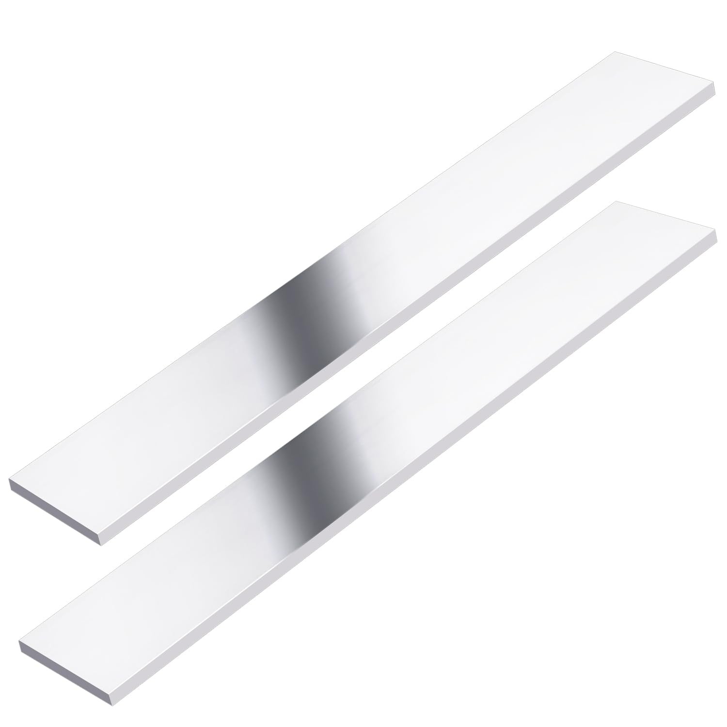 2 PCS 1/4x3x12 Inch Square Aluminum Flat Bar 6061 Plate 6x75x305mm T6511