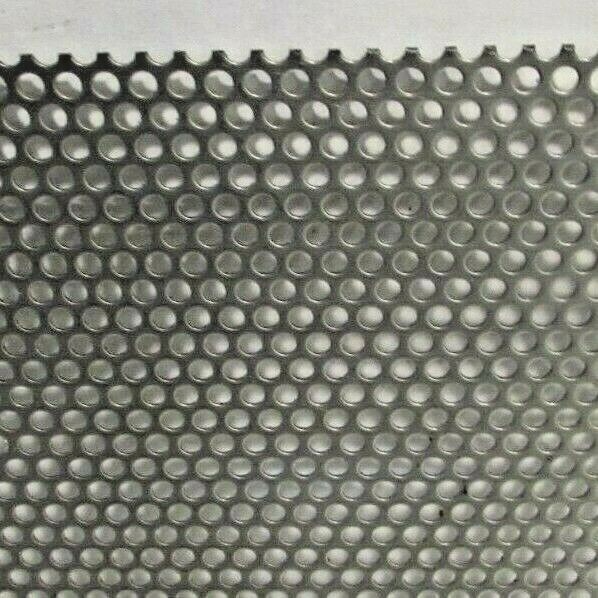 . 1/8″ HOLES- 18 GAUGE–12″ X 24″–304 STAINLESS STEEL PERFORATED SHEET