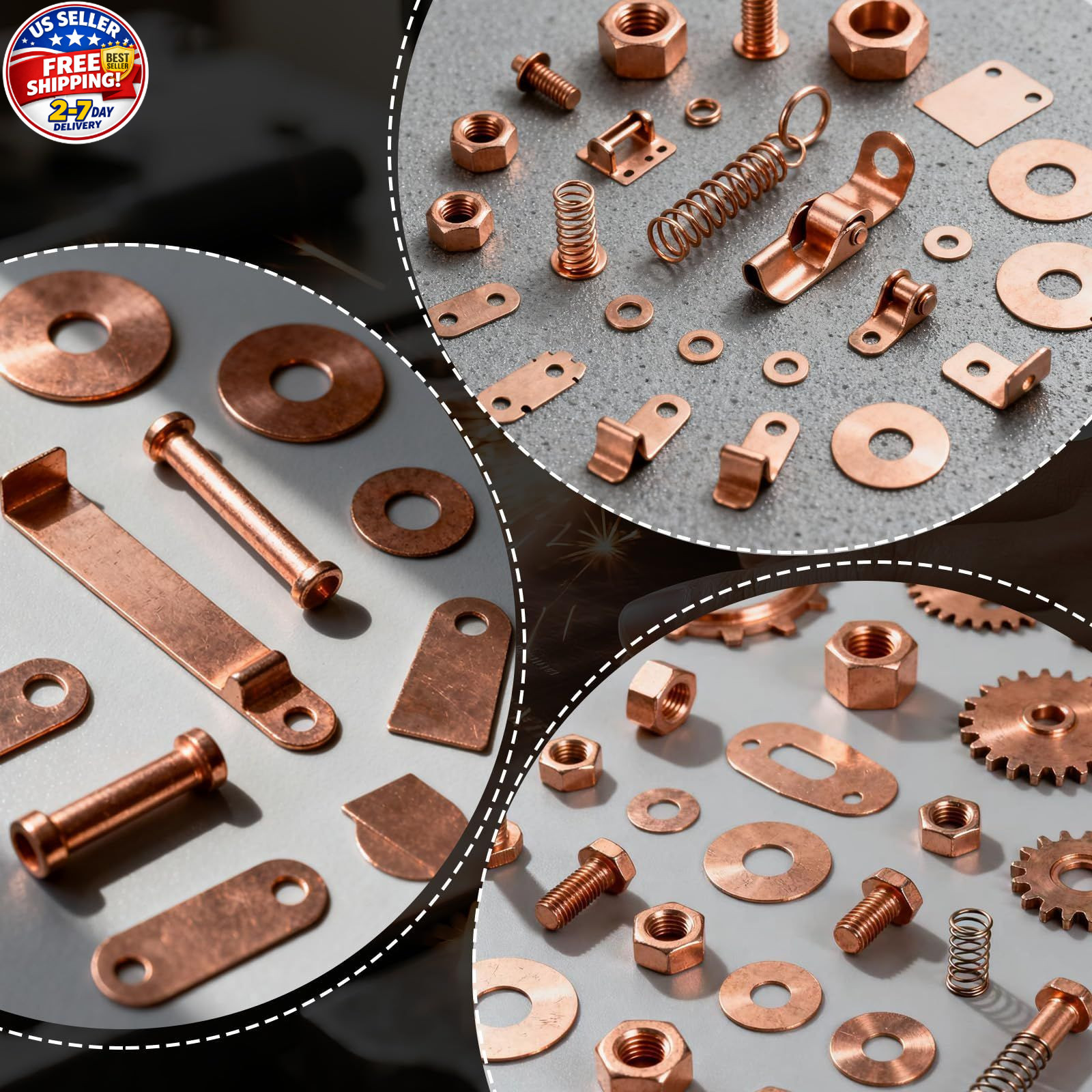 2 Pcs 99.9%+ Pure Copper Sheet, 6″ x 6″, 28 Gauge Thickness Copper Plates, 153 x