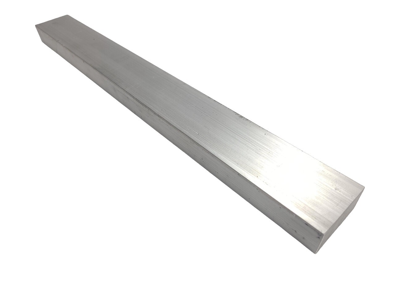 6061 Aluminum Flat Bar, 1 x 2 x 18″ long, Solid Stock, Plate, Machining, T6511