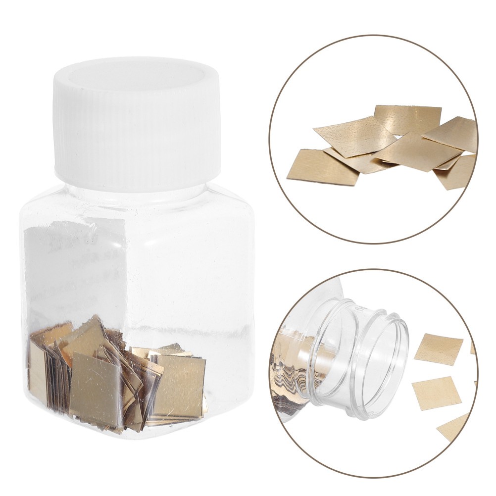 100pcs Brass Sheets for Physics Conductive Science Projects Zinc Copper Fruit