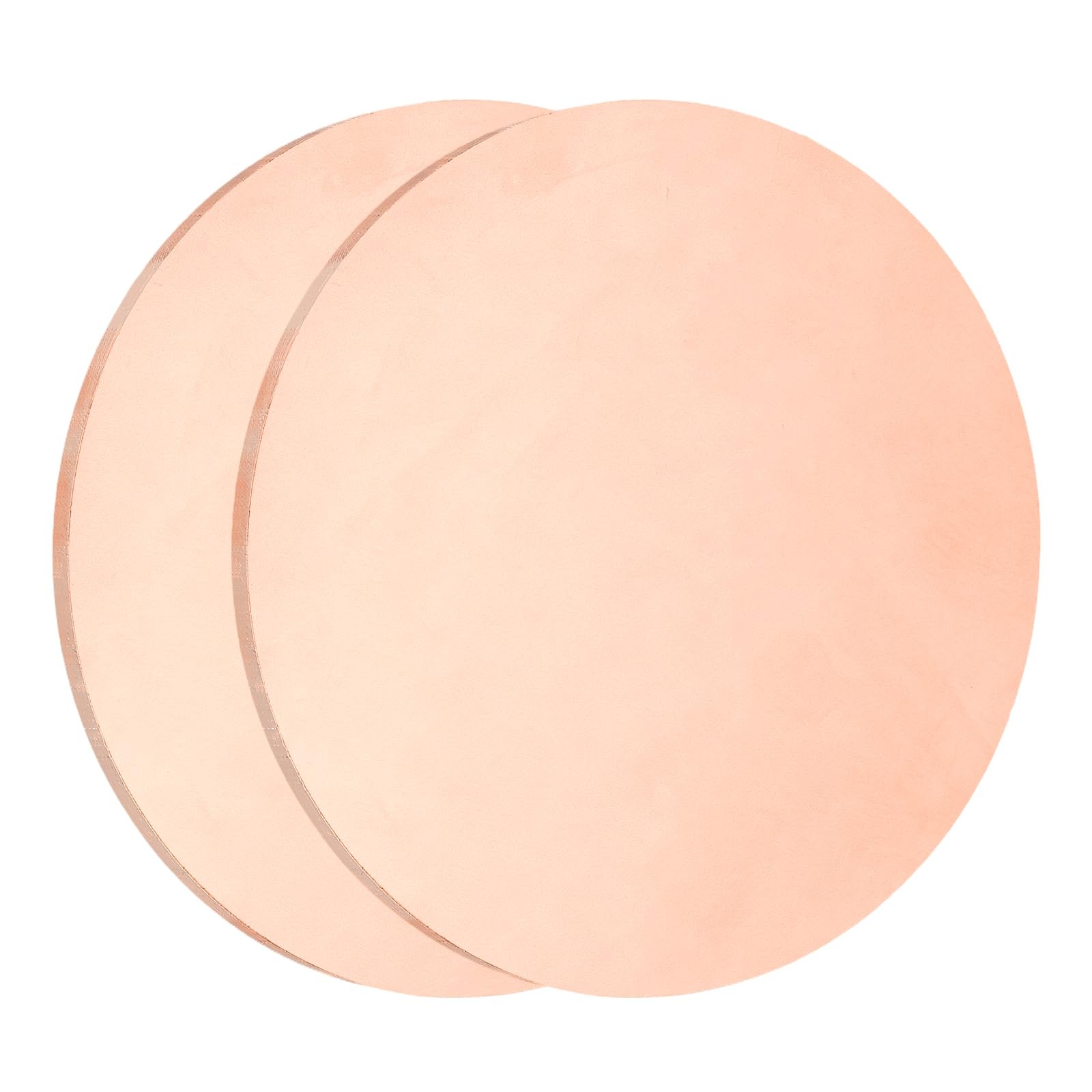 uxcell 2Pcs Pure Copper Round Plate, 0.08″(2mm) Thick 2″(50.8mm) Dia C1100 Co…
