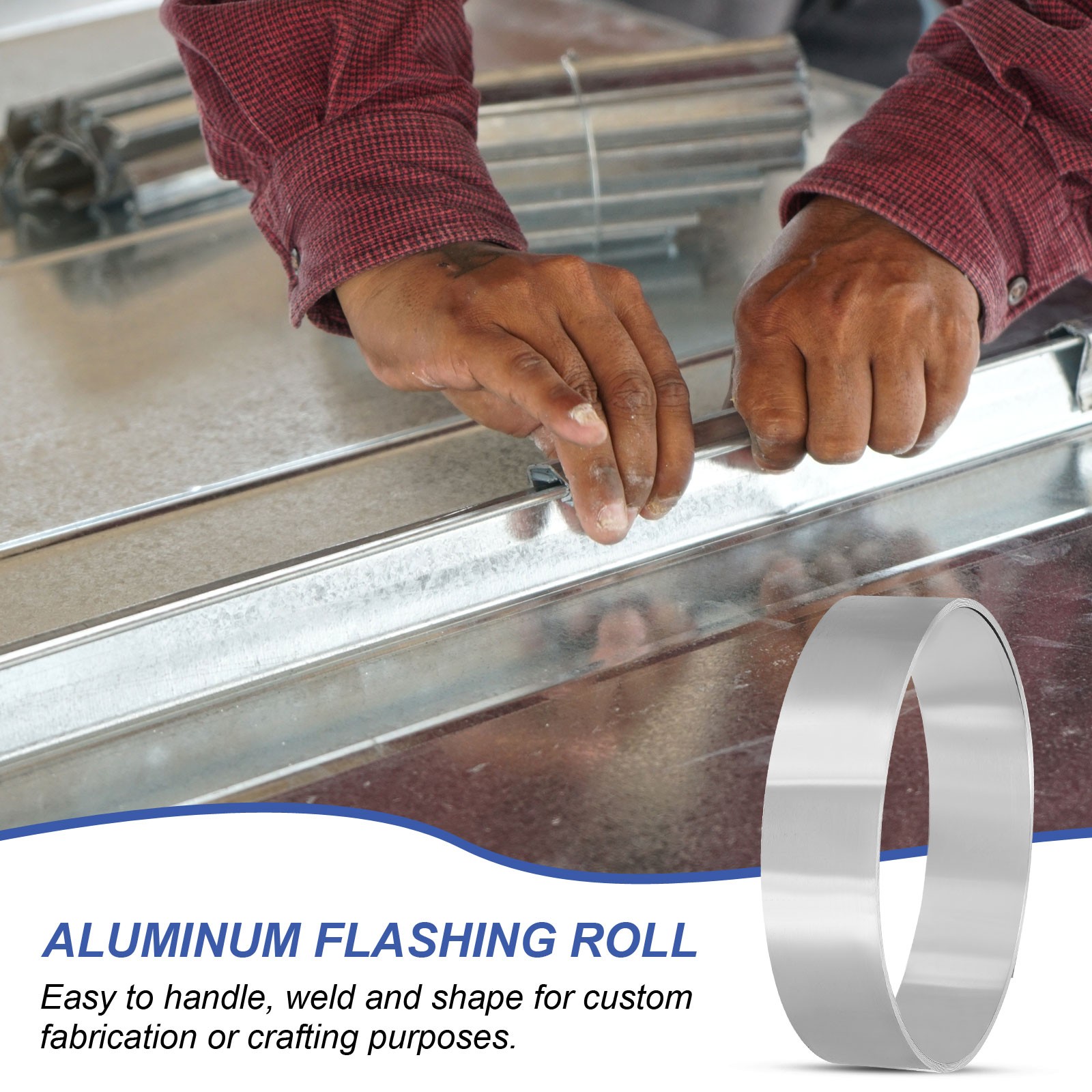 Aluminum Flashing Roll, 3000mm x 30mm x 0.2mm 1060 Aluminum Metal Roll