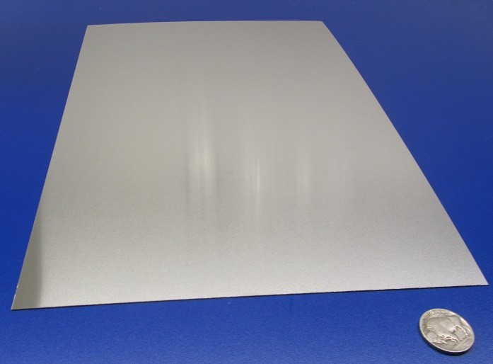 18-8 Stainless Steel Sheet, Full Hard, .010″ x 8.0″ x 12″