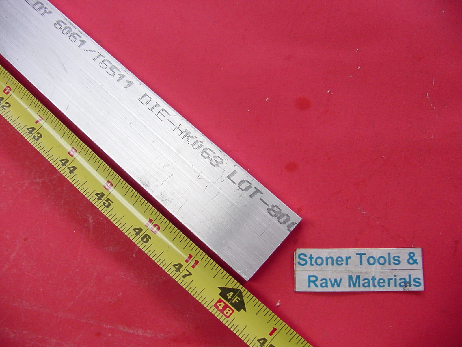2 Pieces 1/8″ X 1-1/2″ ALUMINUM 6061 FLAT BAR 48″ long Extruded Mill Bar Stock