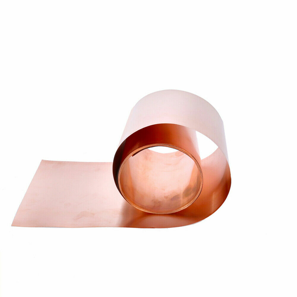 1pcs 0.2mm x 100mm x 1000mm 99.9% Pure Copper T2 Cu Metal Sheet Foil Plate Strip