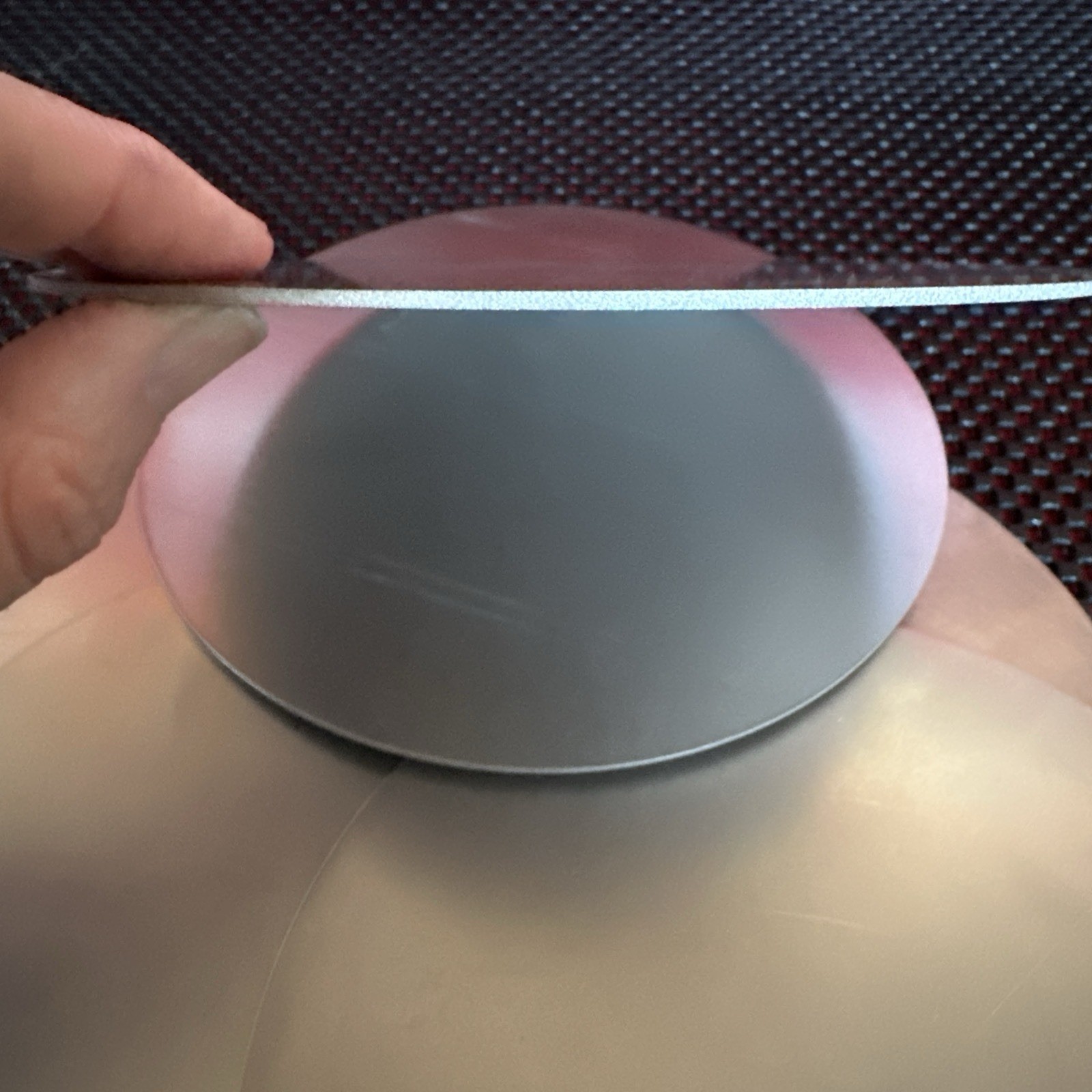 Titanium Sheet CP 4, 0.063” x 5.8” Diameter, Grade 4 Plate, cut into round disc