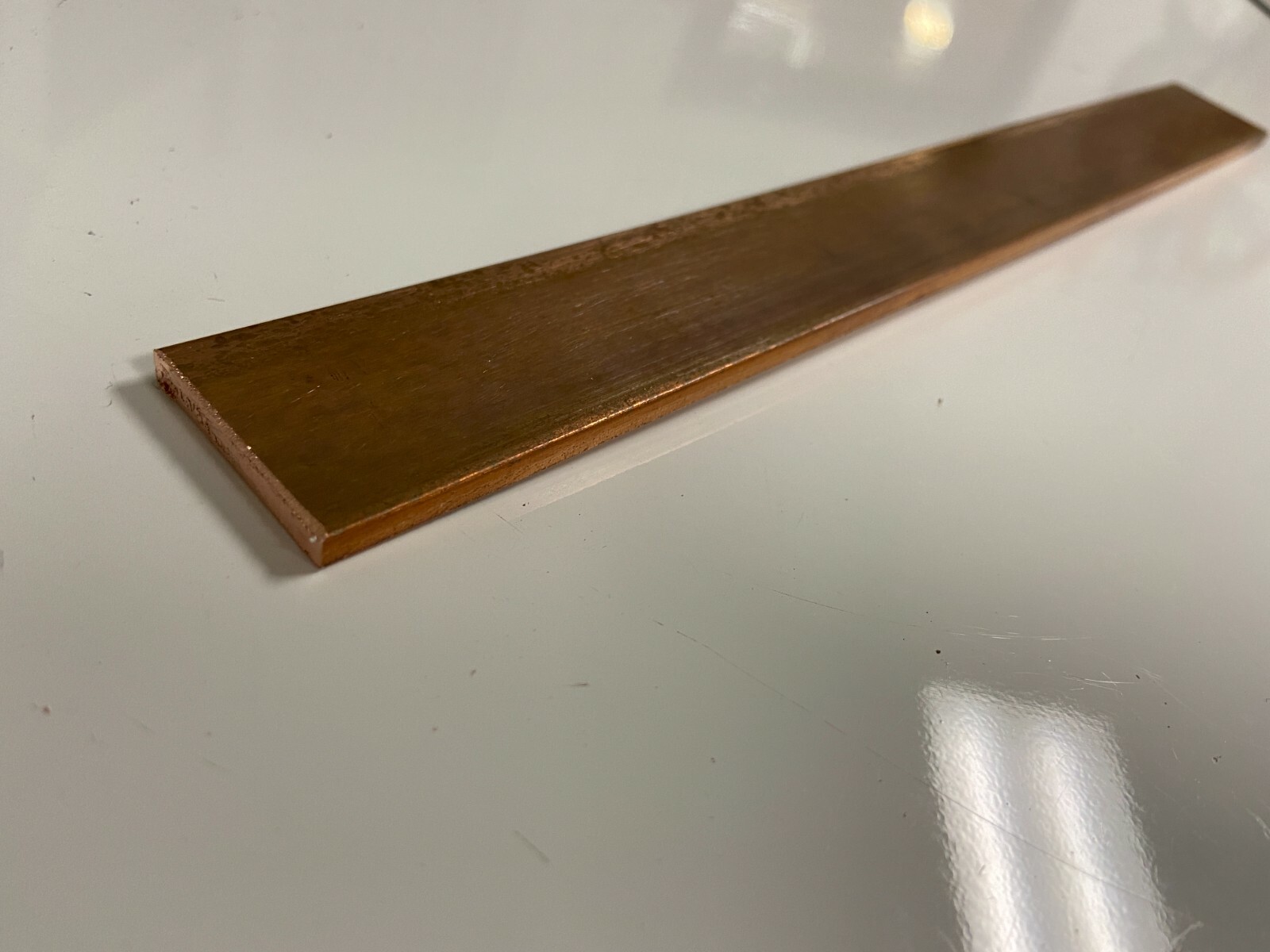 Copper Flat Bar Stock 3/16″ x 1 1/4 x 12″ Knife Making handle bolster Buss