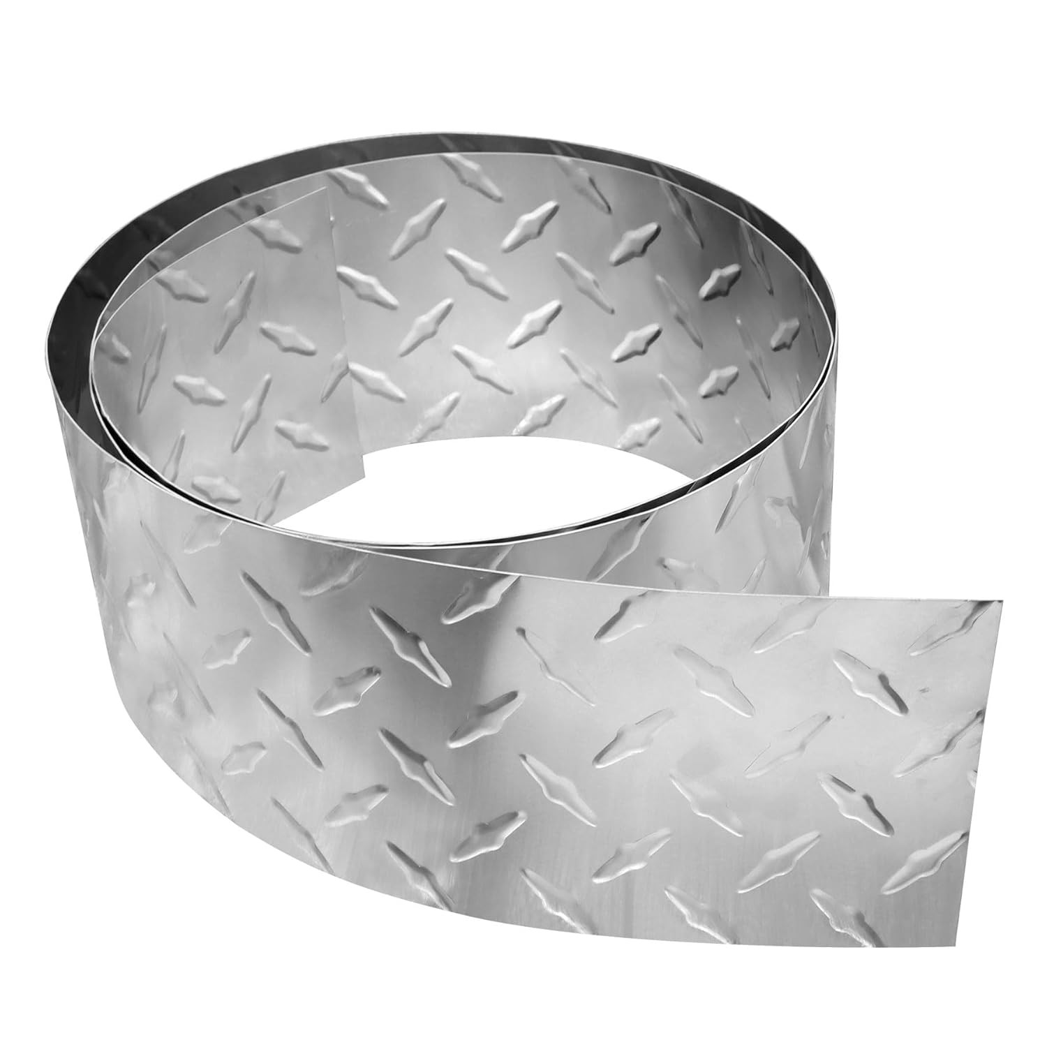 6In X 8Ft Embossed Diamond Aluminum Plate Sheet 0.03Inch Thin Mill Finishing Use