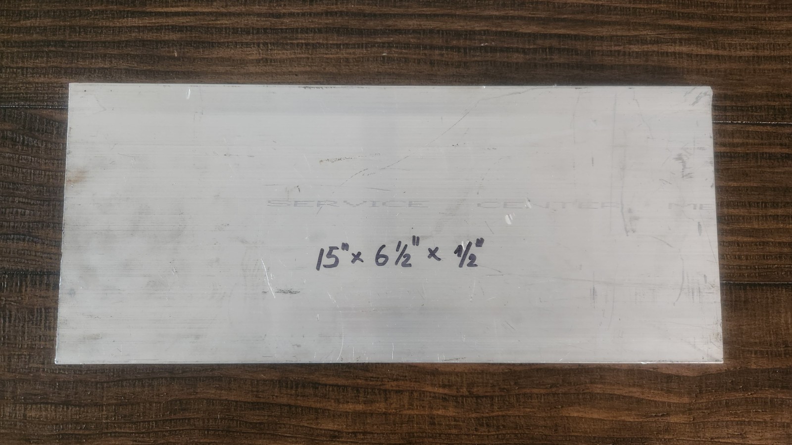 Aluminum Flat Bar Plate Stock 6061-T6 | 15″ x 6.5″ x 0.5″ | Raw Mill Finish