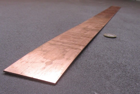 110 Copper Bar H02, 1/16″ Thick x 2.0″ Wide x 24 Inch Length