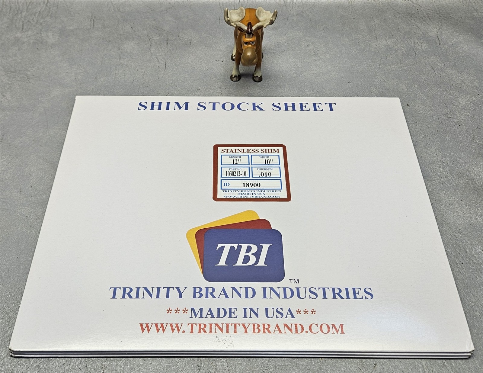 TBI 1030212-10 Full Hard Stainless Steel Shim Flat Sheet 10×12″ 302/304 Lot of 3