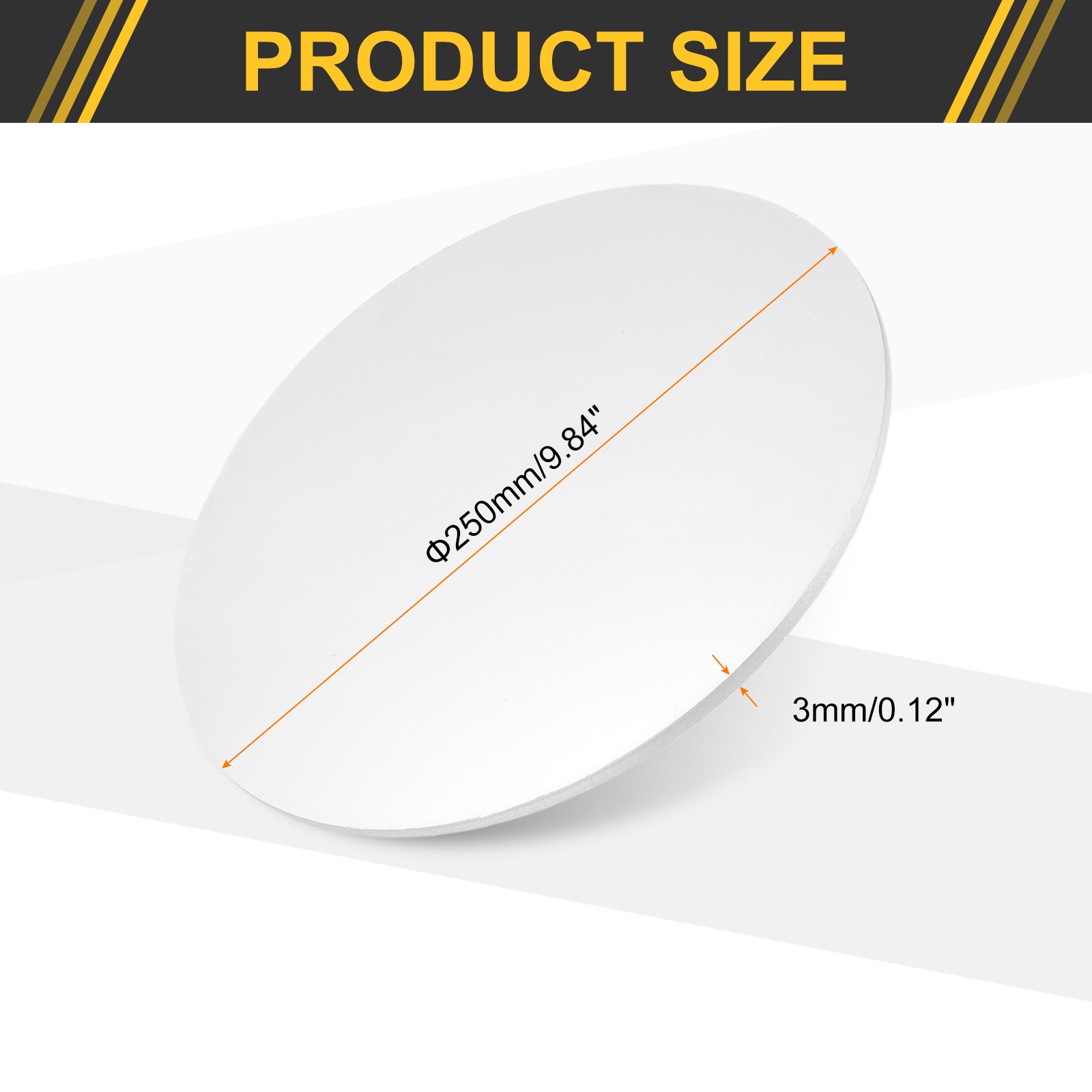 Aluminum Disc 10″(250mm) Dia 0.12″(3mm) Thick Round 5052 Aluminum Sheets