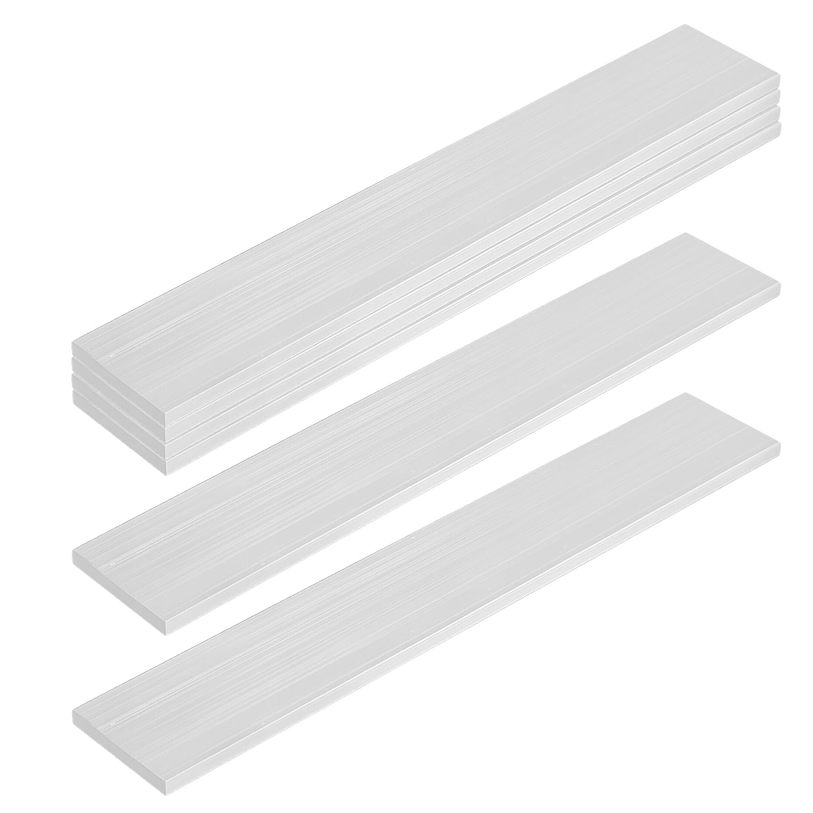 6 PCS 6061 Aluminum Square Flat Bar T6511 Solid Mill Stock 0.24″x1.96″x11.81″