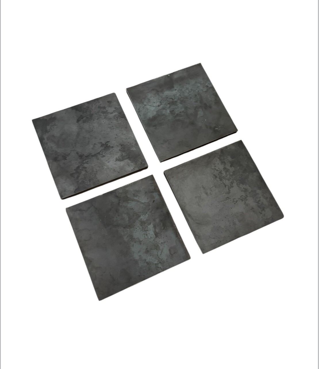 6″ x 6″ x 1/4″ steel plate hot rolled (4 pack) .25″ diameter