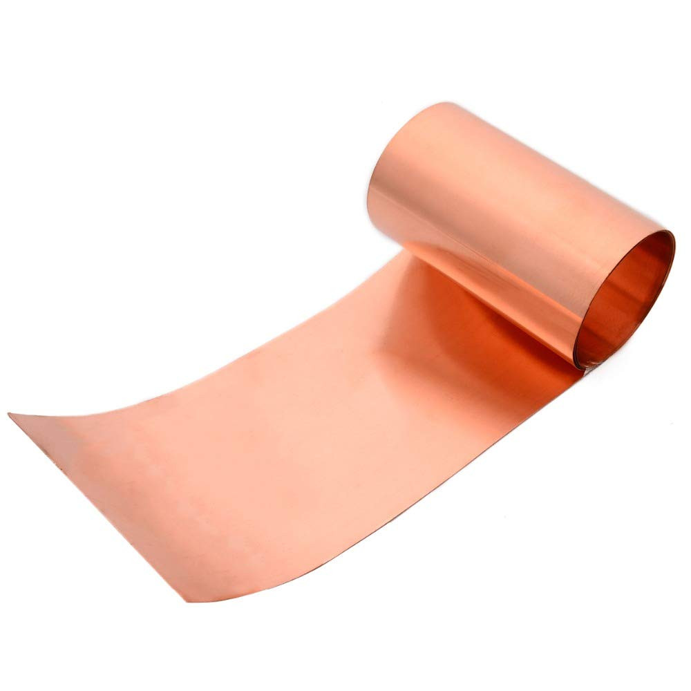 1Pc 0.2Mm Thickness Copper Sheet Roll High Purity Pure Copper Cu Metal Sheet Foi