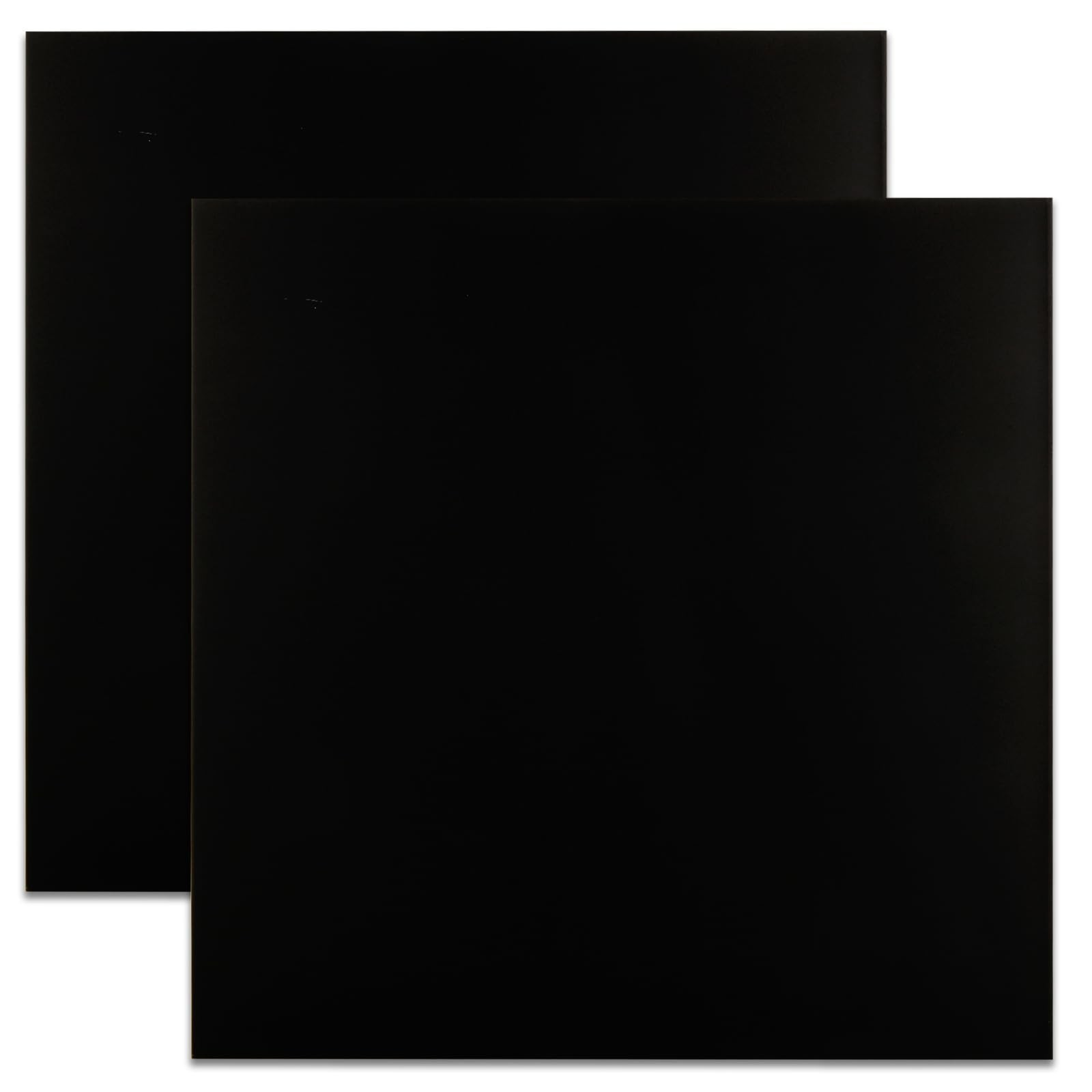 2 Pack 12 x 12 x 1/8 (0.12″) Inch 5052 Anodized Aluminum Sheet, 3 mm Thick Bl…