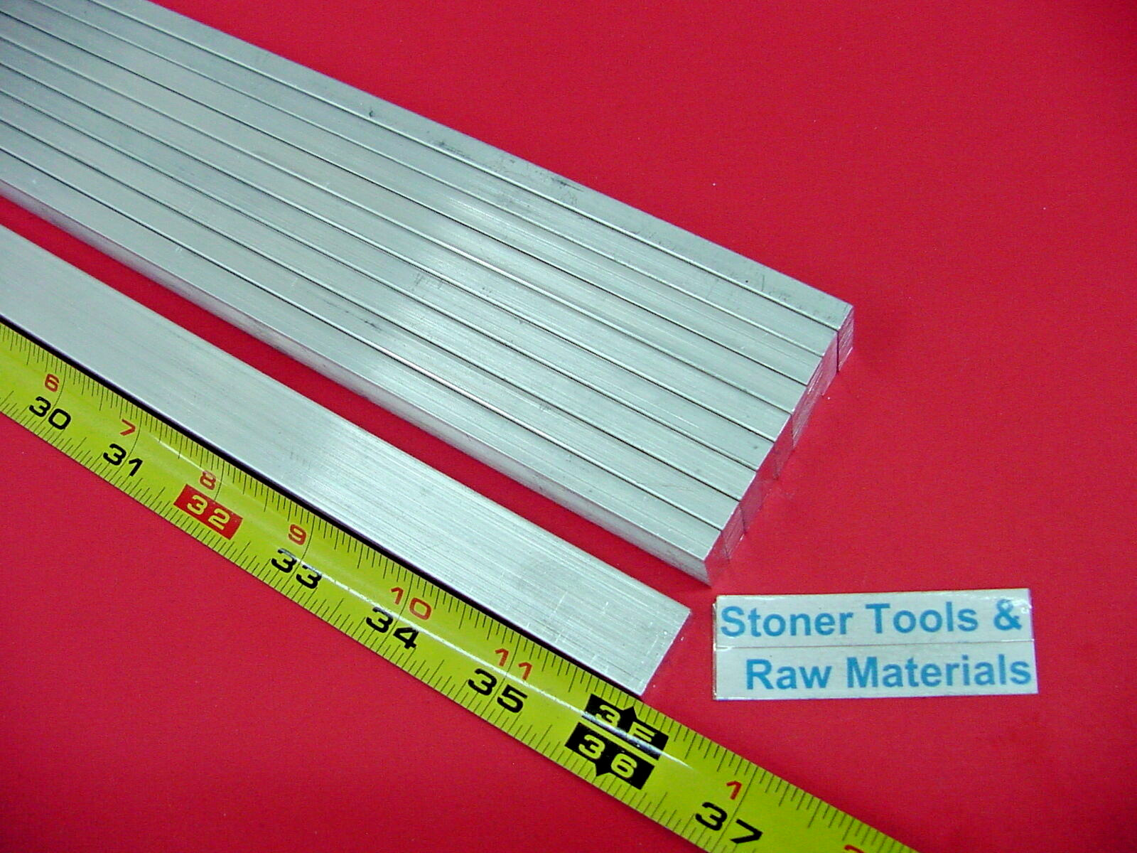 10 pieces 3/16″ X 1″ ALUMINUM 6061 FLAT BAR 36″ long T6511 .187″ New Mill Stock