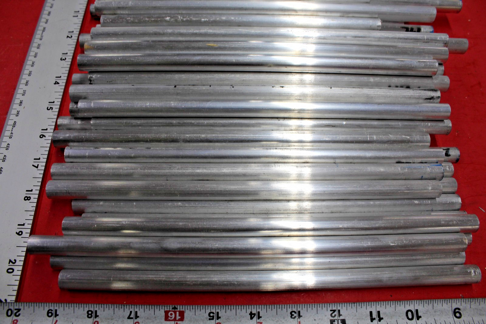 106 Piece 1/2″ Round 6061 T6 Aluminum Assortment Drops, Bar End For Machining