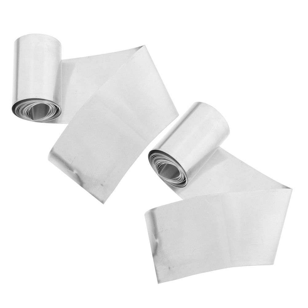 2 Rolls Pure Zinc Anode Plates – Zinc Electrode Strips for Home DIY Science