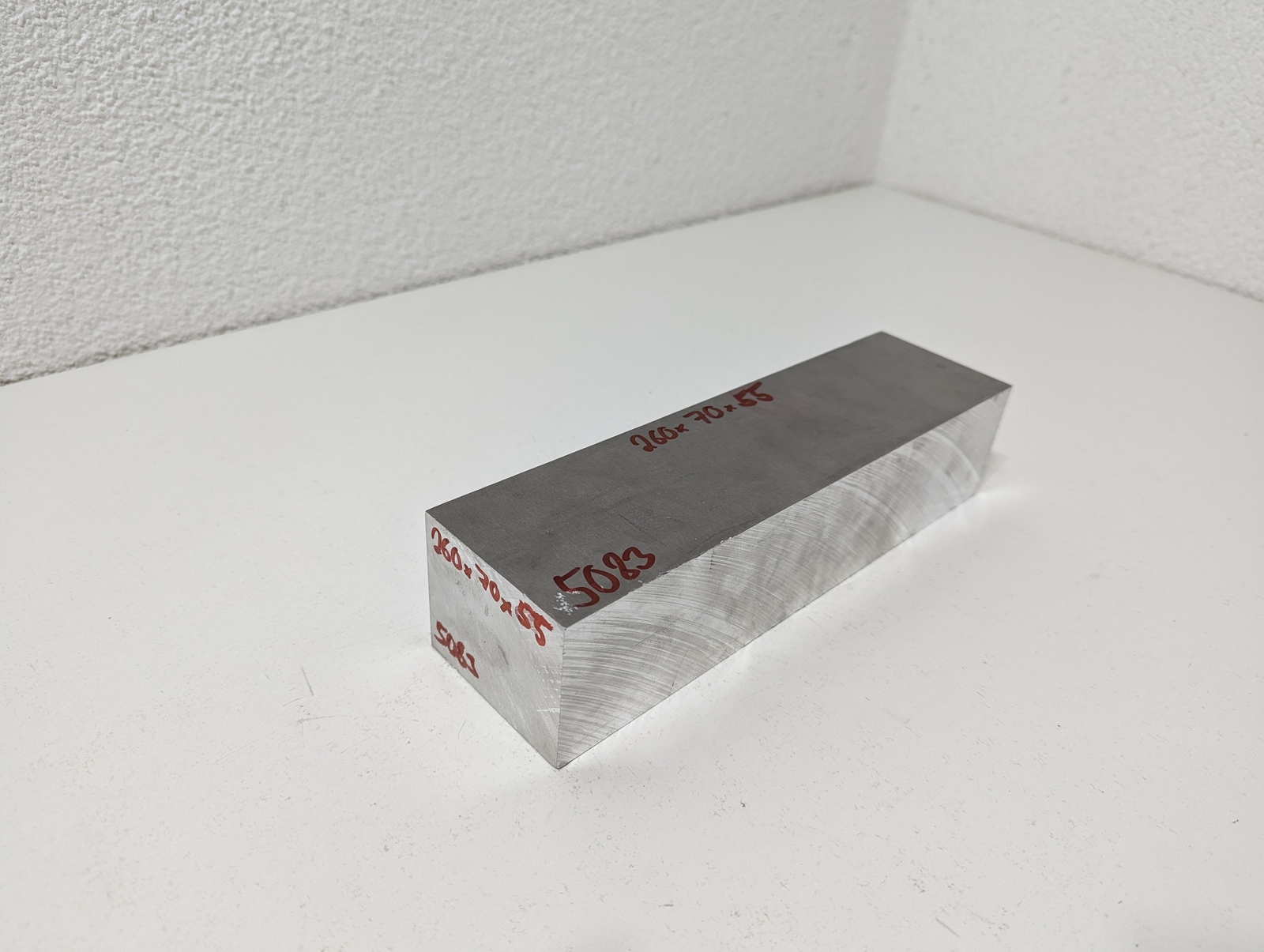Aluminium Sheet | 260 x 70 x 55mm | EN AW-5083 (AlMg4.5Mn)