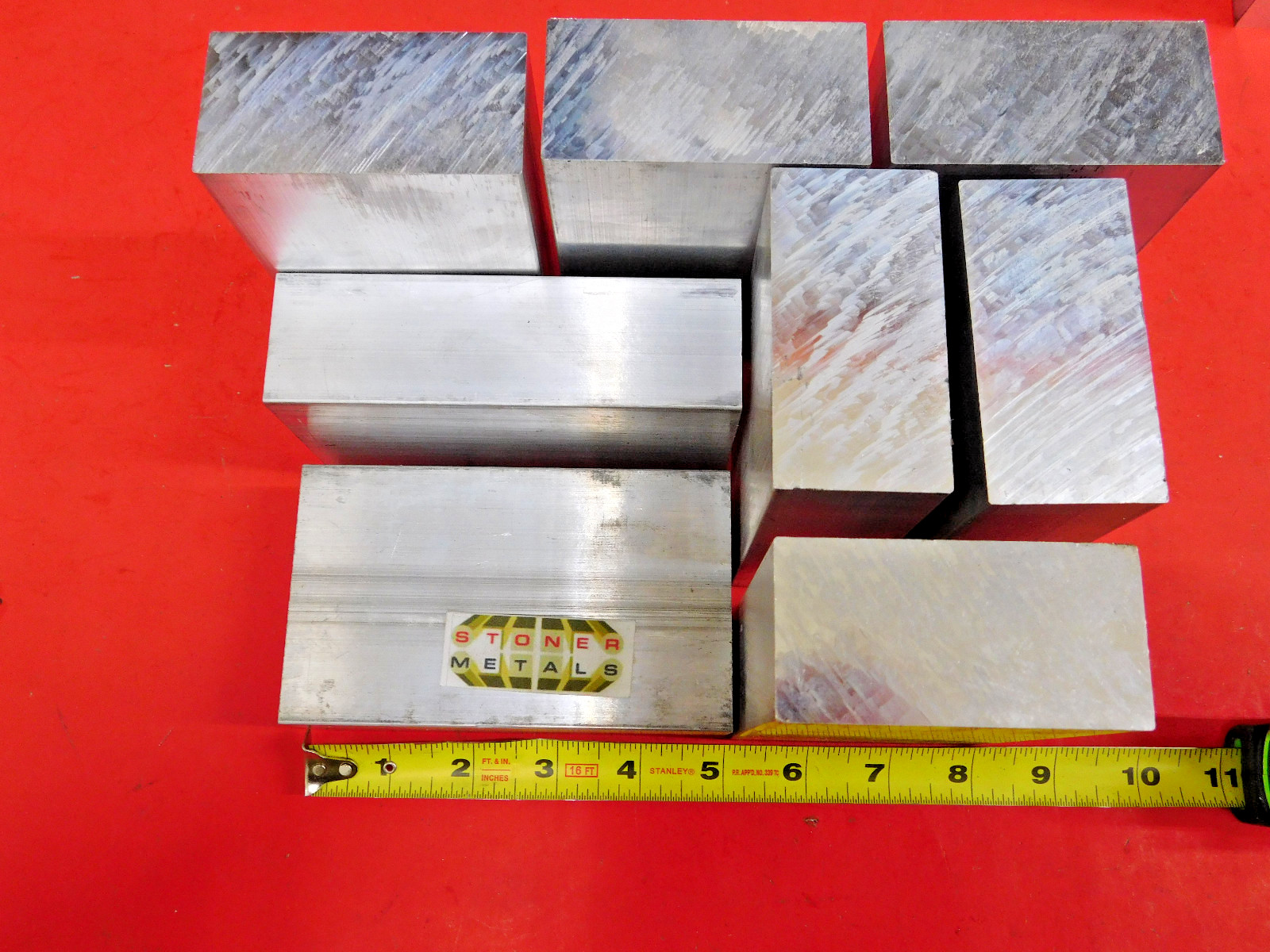 8 Pieces 1-1/2″ X 3″ ALUMINUM 6061 FLAT BAR 5″ long Solid T6511 New Mill Stock