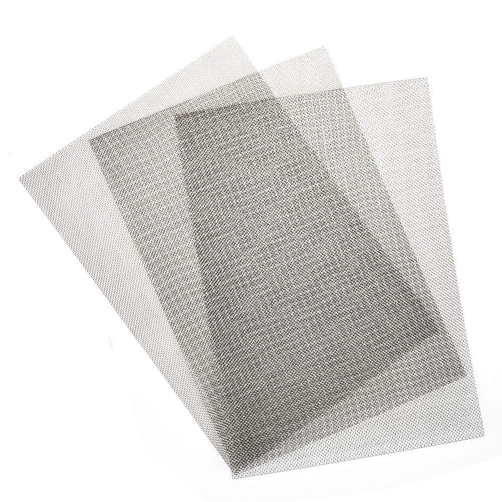 3pcs 304 Stainless Steel 20 Mesh Metal Sheet 12×8 for Air Ventilation