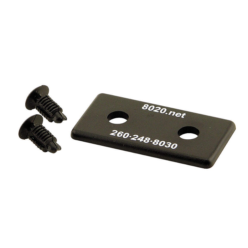 80/20 2025-2 End Cap,1 inx1/8 inx2 in,PK2 2RCR8