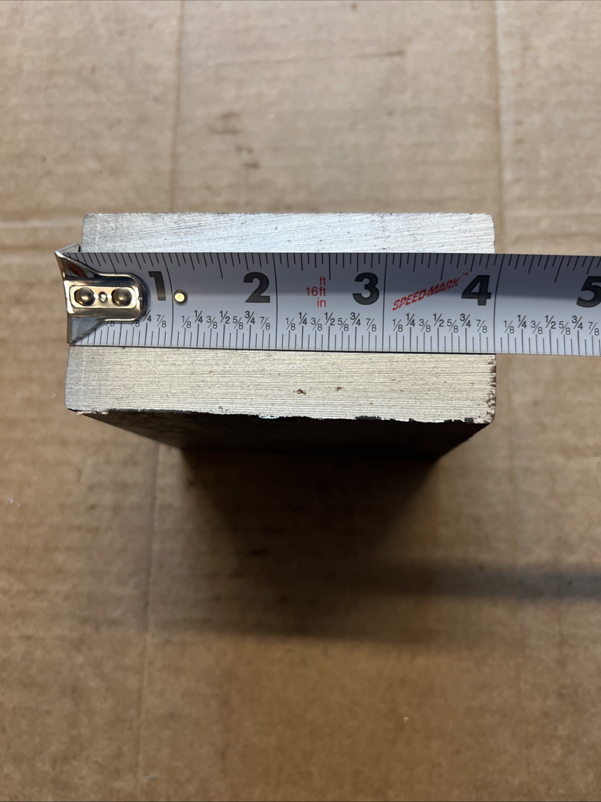 2 X 4 THICK BLOCK 3 3/4″ Steel Bar Target Plate Blacksmith Bench Hammer Plate