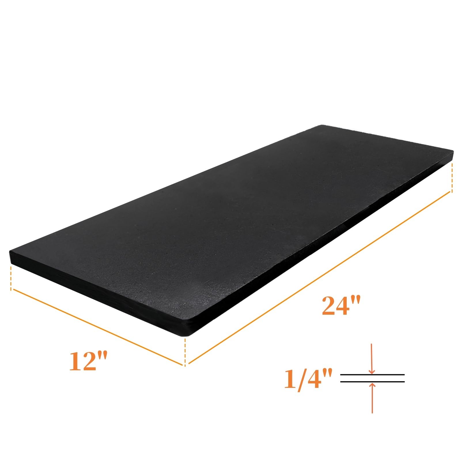 XIOBTQT 1/4″ A36 Steel Plate 12″x24″ Hot Rolled Sheet