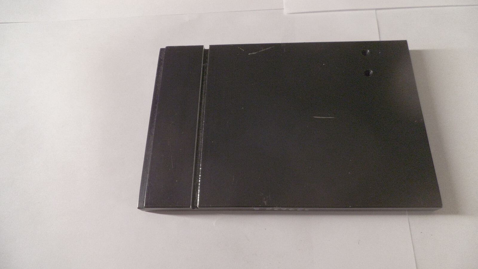 Black Anodized Aluminum plate / bracket, 5-1/4″ x 3-1/2″ x .373 thick