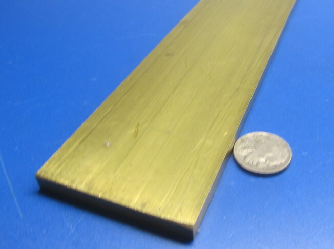 360 Brass Flat Bar 1/4″ Thick x 2 1/4″ Wide x 24.0″ Length