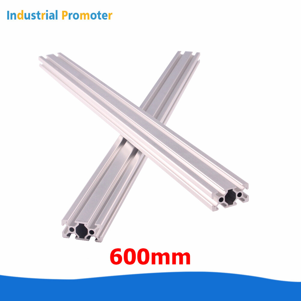 2PCS 600mm 2040 T-Slot Aluminum Extrusion Profile 20mm x 40mm for CNC 3D Printer