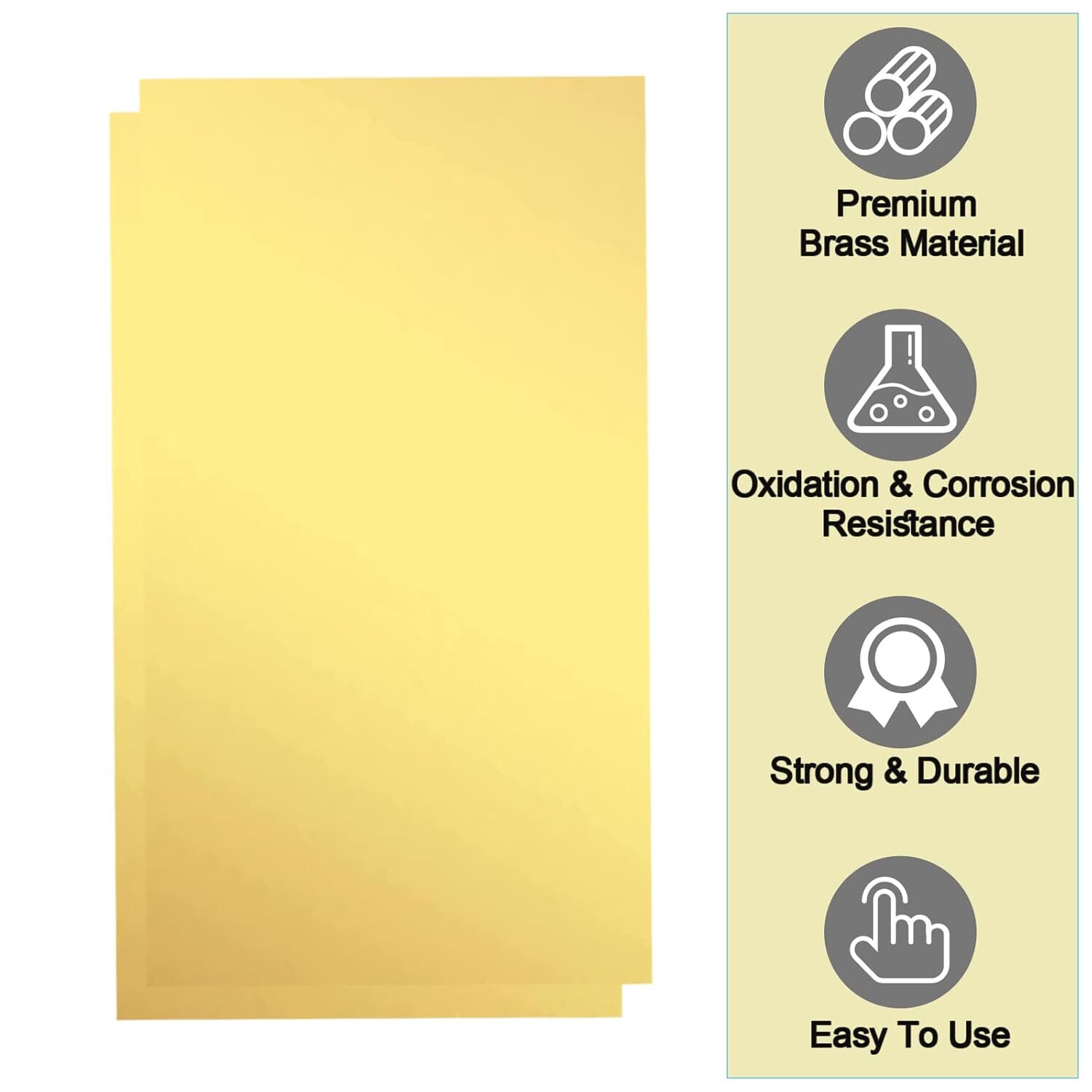 Brass Sheet , Brass Shim Stock Assortment , ” Length X 3 ” Width , 0 .