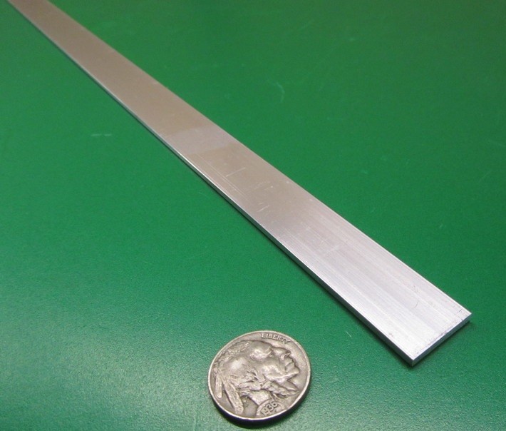 1100 Aluminum Bar Softened (O) .090″ Thick x 2.0″ Wide x 24″ Length, 2 pcs