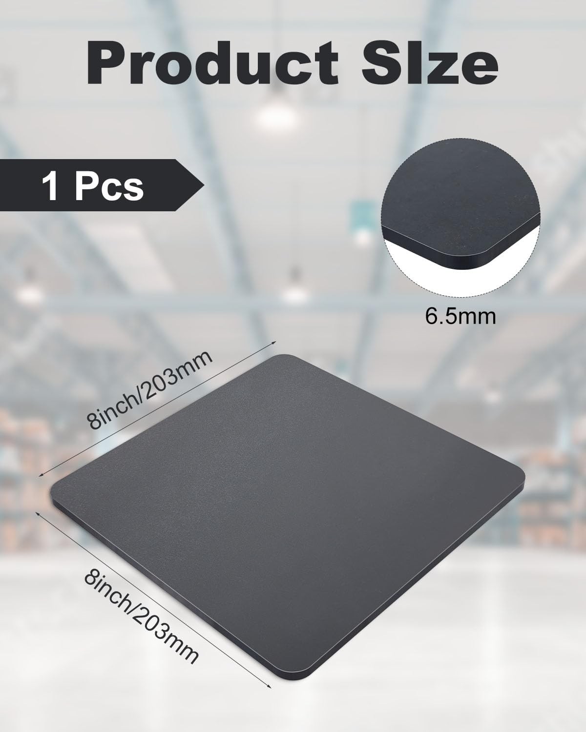 1/4 Inch Steel Plate, 8in x 8in A36 Square Steel Base Plate | Steel Sheet Hot…