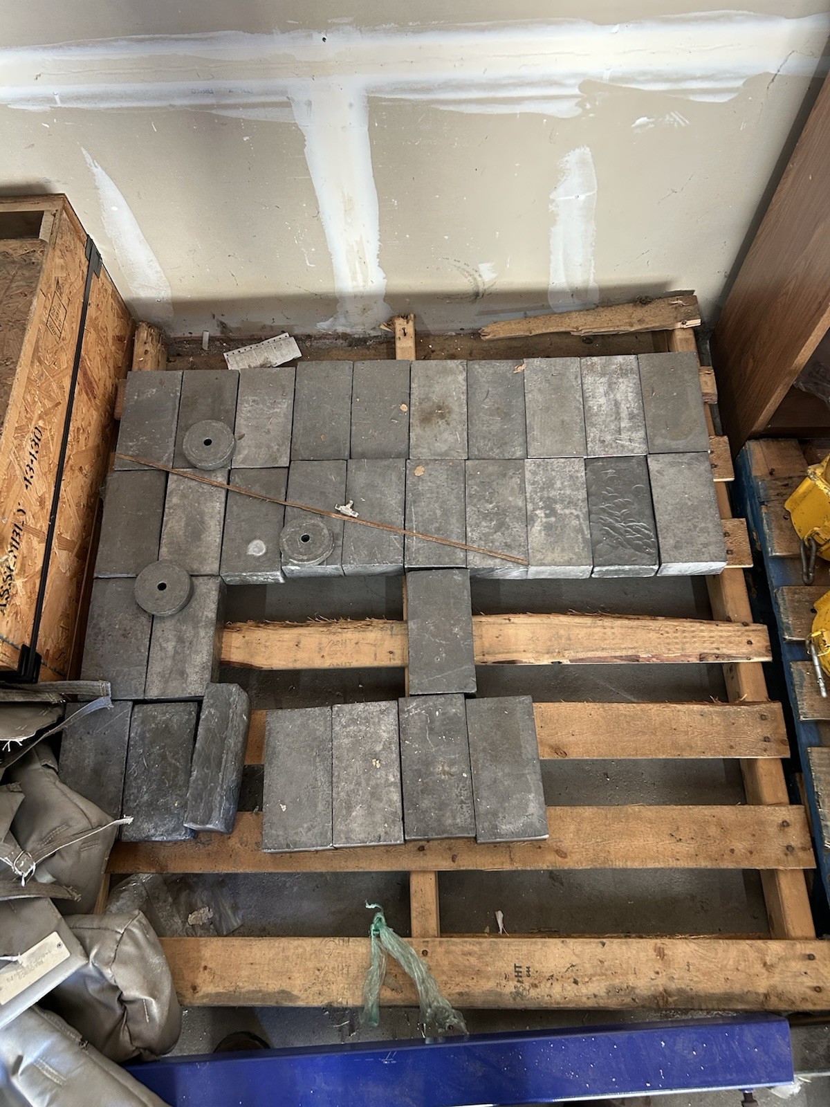 8”x4”x2” Cast lead bricks