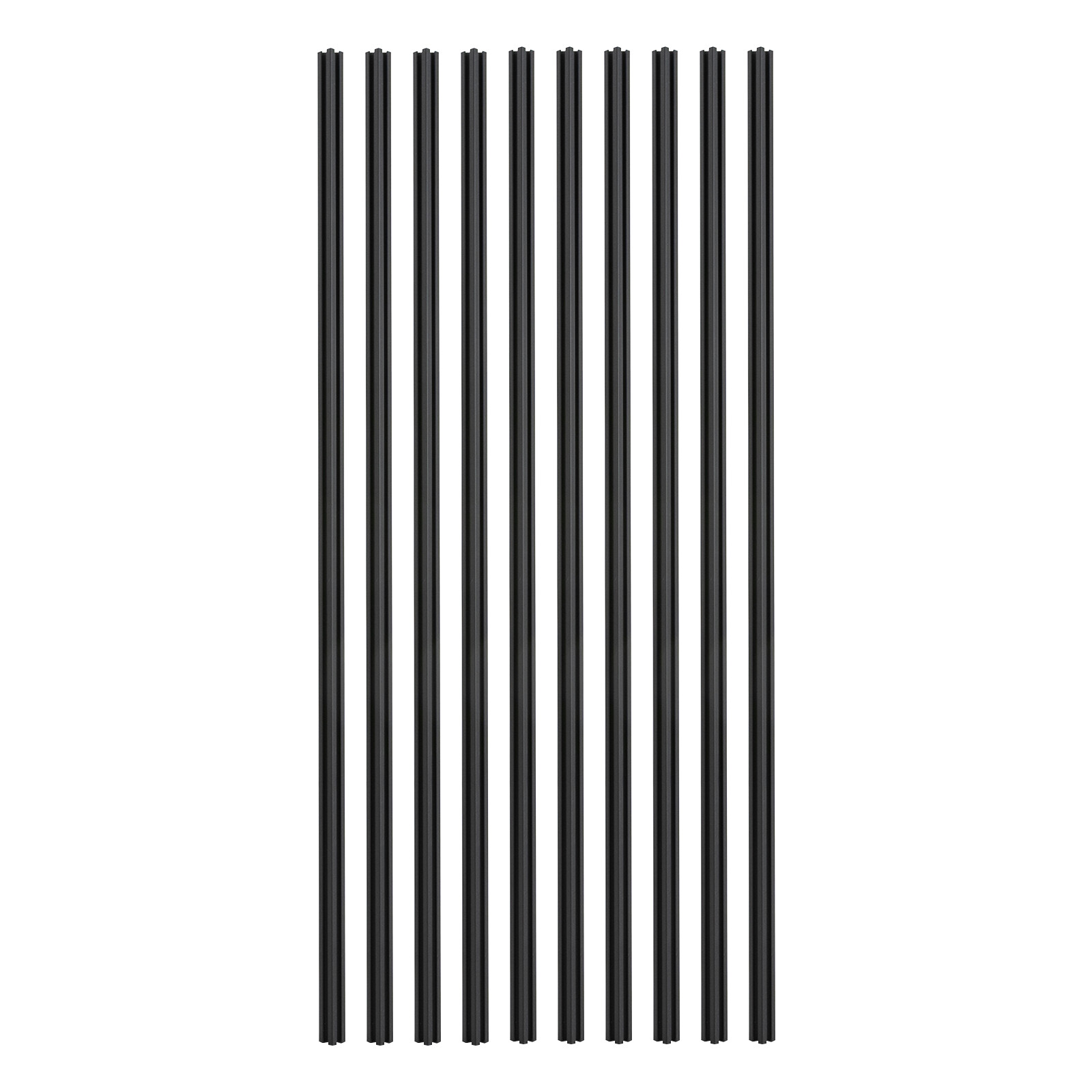 10Pcs 6063 Aluminum Extrusion Kit Black T-Slot For CNC 3D Printer 20*20*1000mm
