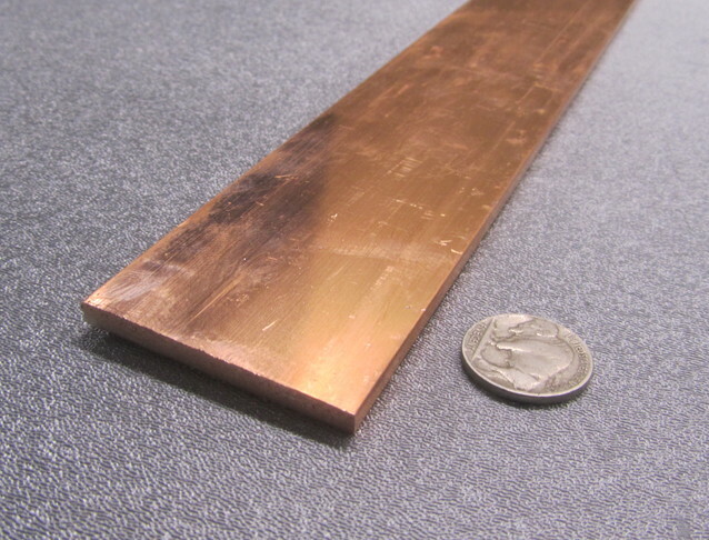 110 Copper Bar H02, 3/16″ Thick x 2.0″ Wide x 2 Ft Length