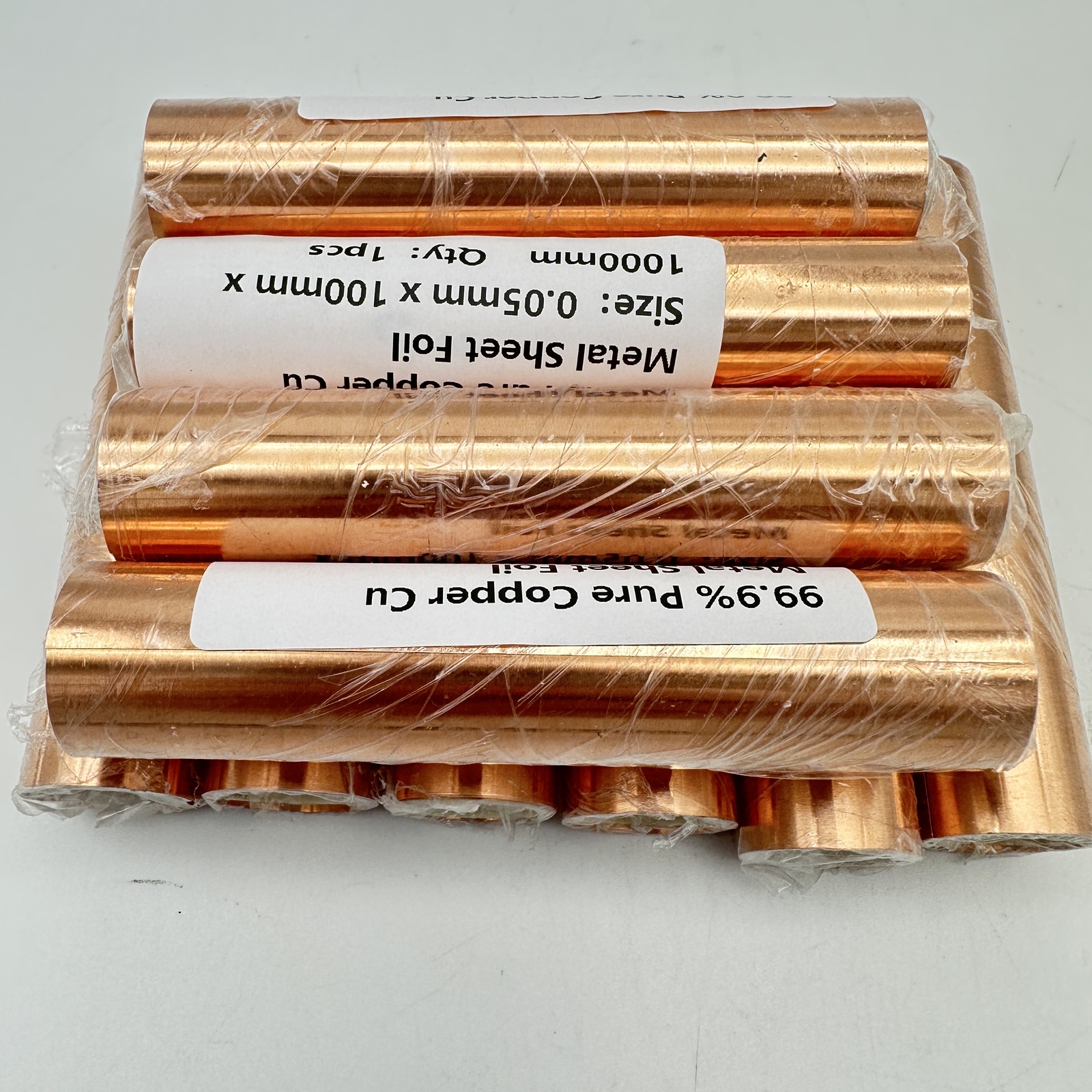 1PC 0.05mm x 100mm x 1000mm 99.9% Pure Copper Cu Metal Sheet Foil