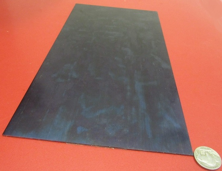 1095 Hard Blue Tempered Spring Steel Shim .050″ Thick x 6.00″ Width x 12″ Length