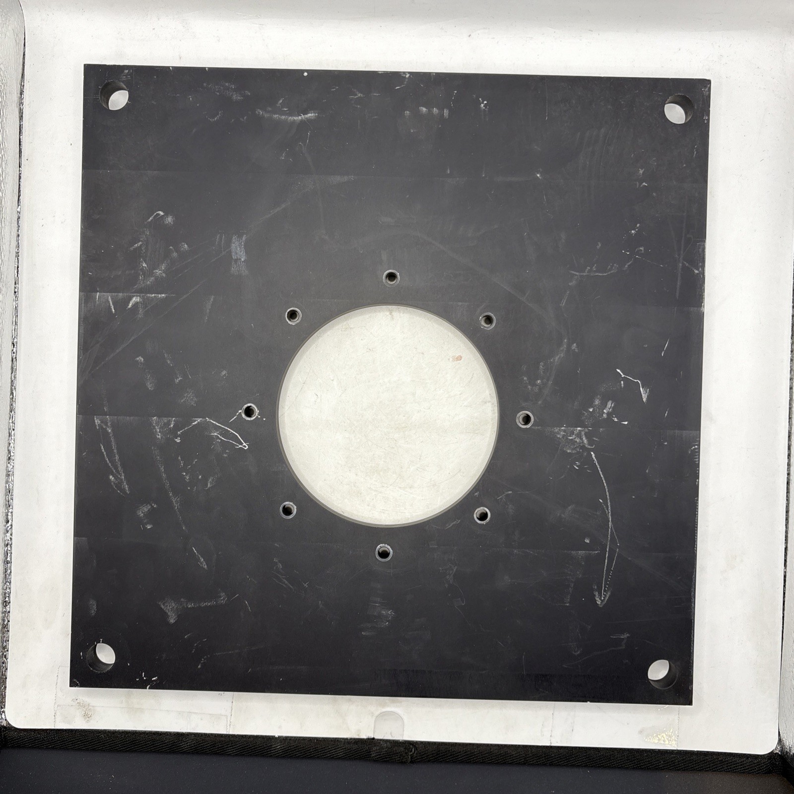 Industrial Stainless Steel Plate 12x12x1/2 Inches For Parts, Art, Or Other As Is