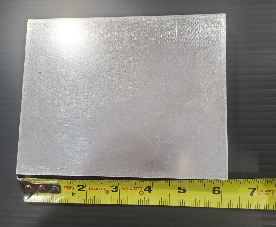 Aluminum extruded block 6×4.750×1″ thick free shipping
