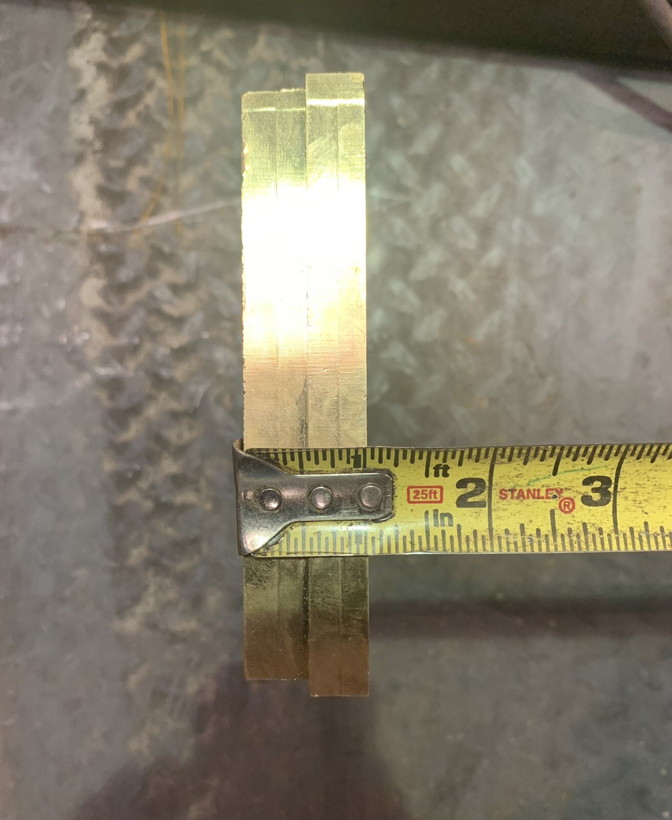 yellow brass flat bar