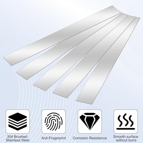 10 Pcs Sheet Metal Strips,12” Length,1” Width 0.02” Thickness Thin Flat Metal